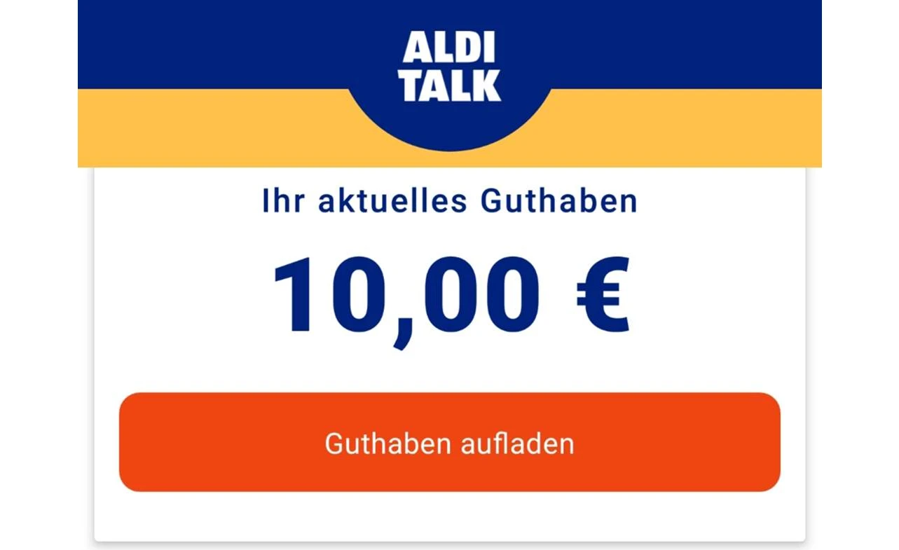 Aldi Talk 10 Euro Aufladen